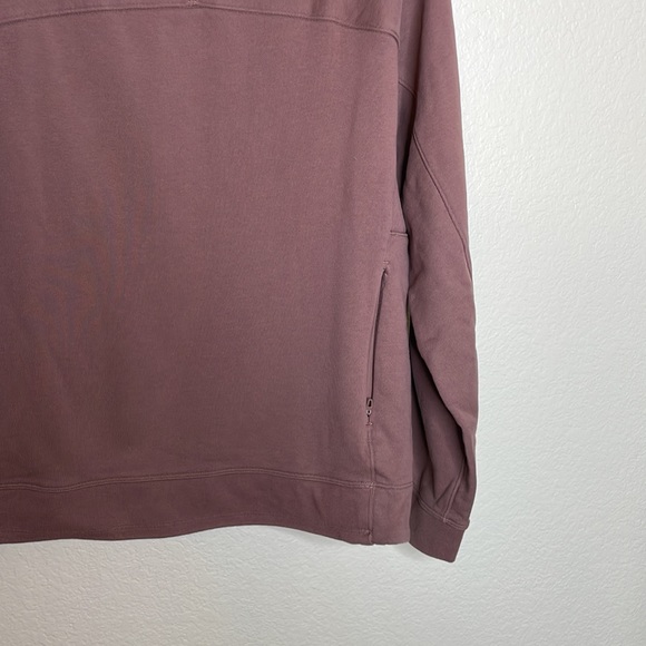 Lululemon French Terry Oversized Long Sleeve CrewSmoky Topaz Mens Size M - Picture 7 of 12